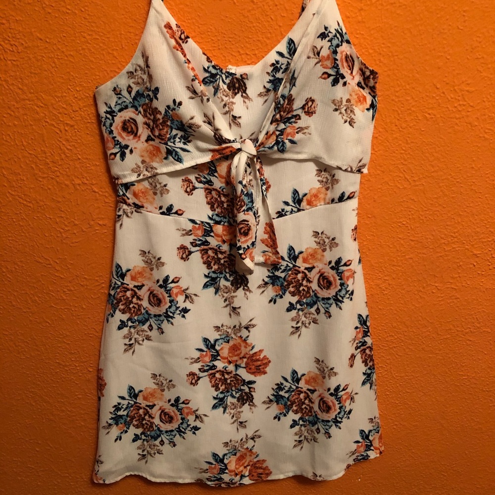 White Floral Dress
